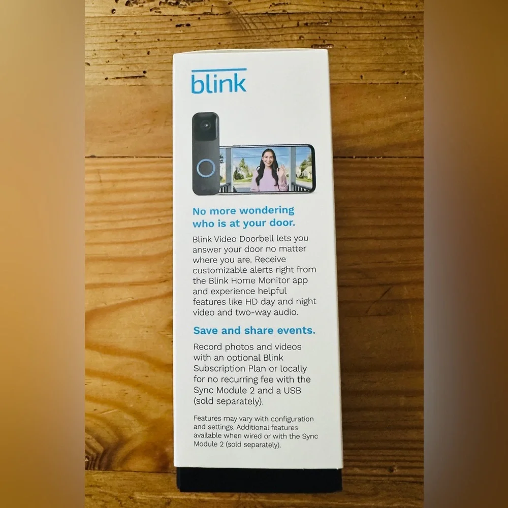 Blink Black Video Doorbell
